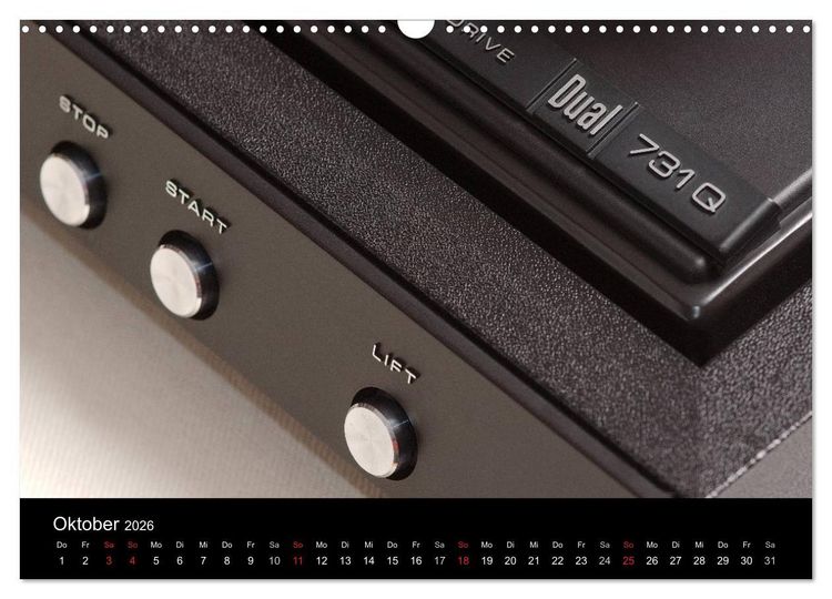 Produktbild: Vintage Turntables Made In Schwarzwald (Wandkalender 2026 DIN A3 quer), CALVENDO Monatskalender