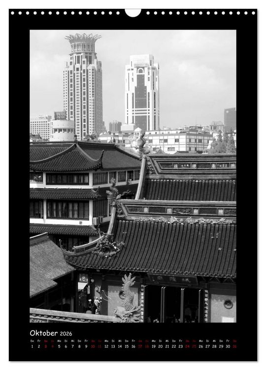 Produktbild: Shanghai zwischen Tradition und Business (Wandkalender 2026 DIN A3 hoch), CALVENDO Monatskalender