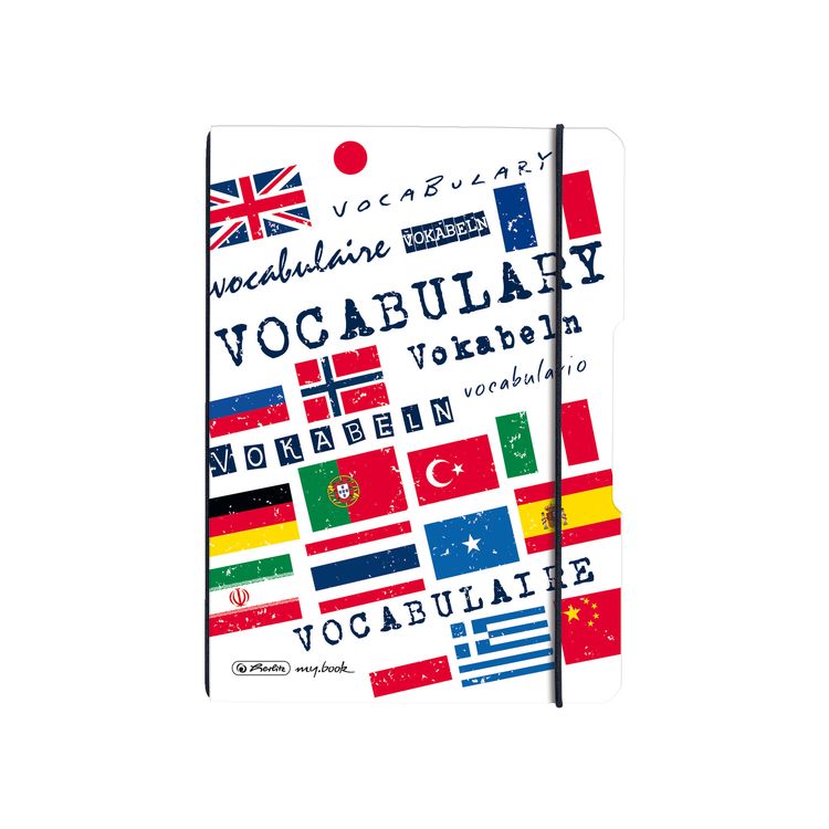 Produktbild: Herlitz Notizheft flex PP A5, 40 Blatt, Lineatur 53 Vokabeln, my.book