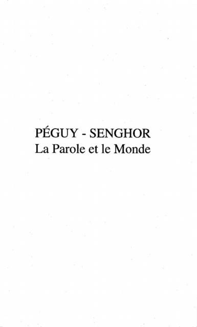 Produktbild: Peguy-Senghor