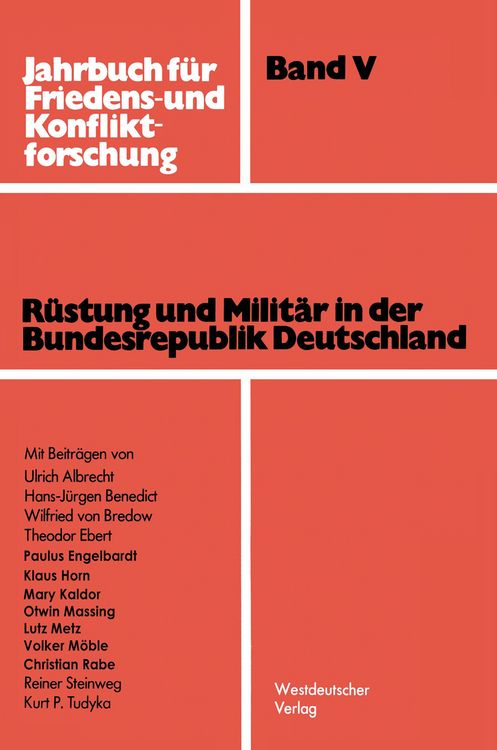 Produktbild: R&uuml;stung und Milit&auml;r in der Bundesrepublik Deutschland