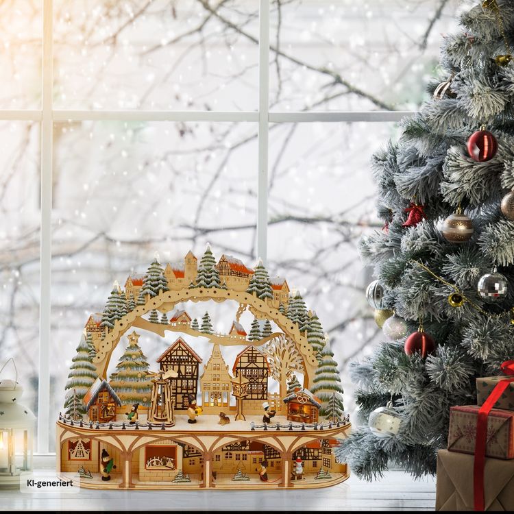 Produktbild: HTI-Living Leuchtbogen LED Weihnachtsmarkt Leuchtbogen LED Weihnachtsmarkt