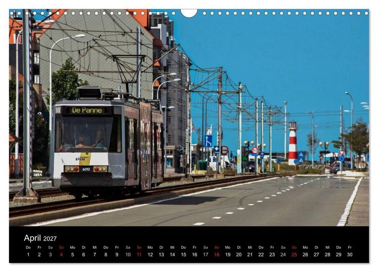 Produktbild: Kusttram Belgien (Wandkalender 2027 DIN A3 quer), CALVENDO Monatskalender