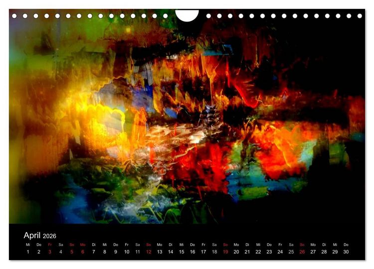 Produktbild: MEDIA-ART Der Kunstkalender (Wandkalender 2026 DIN A4 quer), CALVENDO Monatskalender