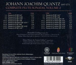 Produktbild: Quantz:Complete Flute Sonatas,Volume 2