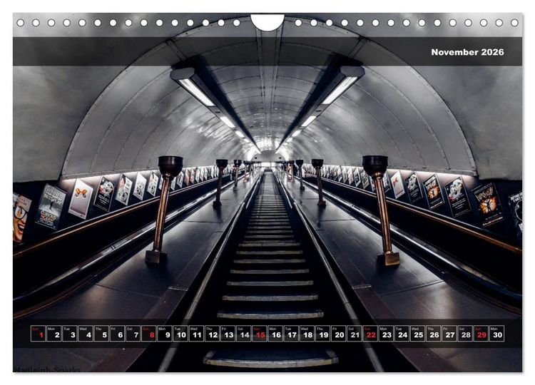Produktbild: More London Underground 2026 (Wall Calendar 2026 DIN A4 landscape), CALVENDO 12 Month Wall Calendar