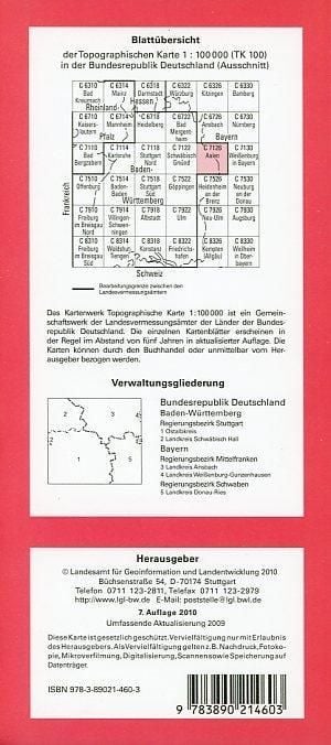 Produktbild: Aalen 1 : 100 000