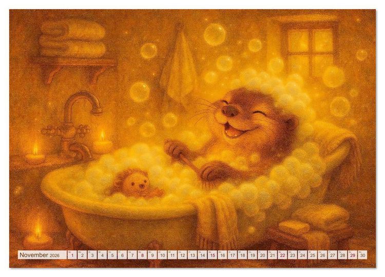 Produktbild: Zuhause bei den Kleinen. Ein Jahr voller tierischer R&uuml;ckzugsorte. (Wandkalender 2026 DIN A4 quer), CALVENDO Monatskalender