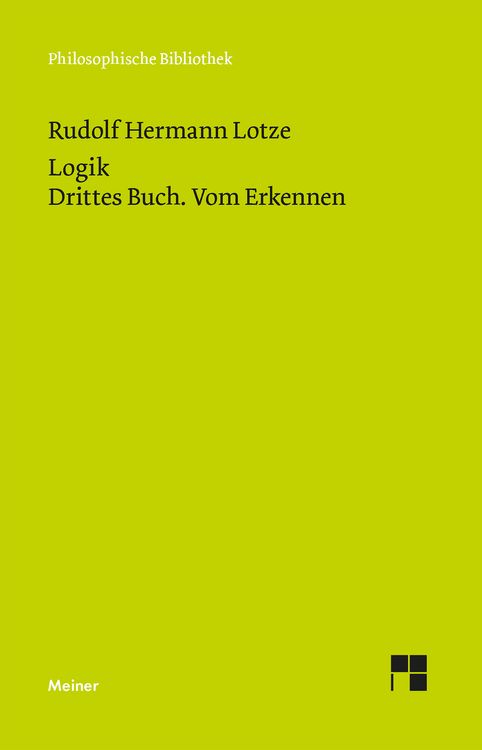 Produktbild: Logik. Drittes Buch. Vom Erkennen