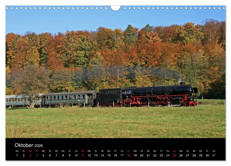 Produktbild: Mein Dampfbahnkalender 2026 (Wandkalender 2026 DIN A3 quer), CALVENDO Monatskalender