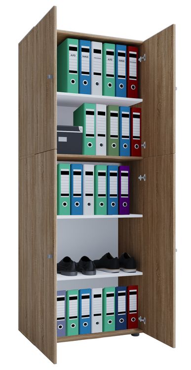 Produktbild: B&uuml;roschrank B&uuml;cher Ordner Aktenschrank Lona 5fach