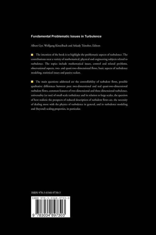Produktbild: Fundamental Problematic Issues in Turbulence