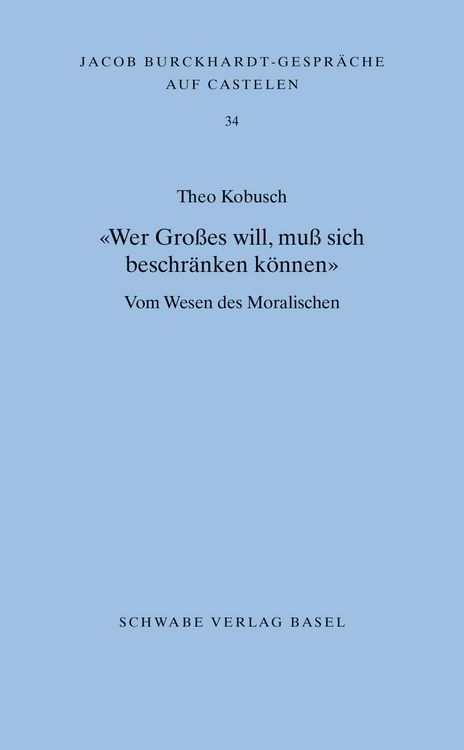 Produktbild: "Wer Gro&szlig;es will, mu&szlig; sich beschr&auml;nken k&ouml;nnen"