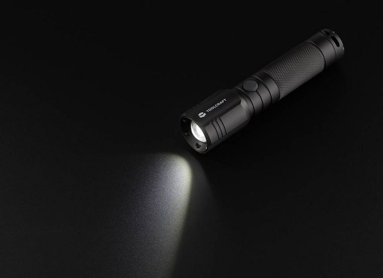 Produktbild: TOOLCRAFT TO-7838451 SMD LED Taschenlampe verstellbar batteriebetrieben 300lm 12h 121g