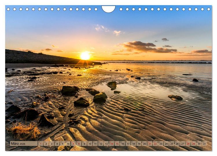 Produktbild: Naturlandschaft WATTENMEER (Wandkalender 2026 DIN A4 quer), CALVENDO Monatskalender