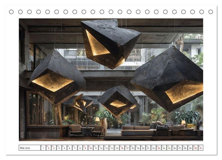 Produktbild: Licht trifft Beton (Tischkalender 2026 DIN A5 quer), CALVENDO Monatskalender