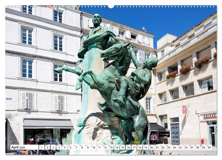 Produktbild: Ein Sommer in La Rochelle vom Frankfurter Taxifahrer Petrus Bodenstaff (Wandkalender 2026 DIN A2 quer), CALVENDO Monatskalender