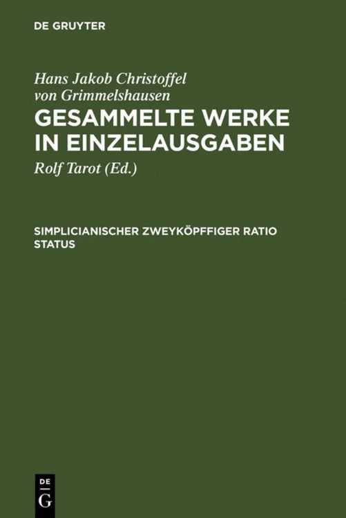 Produktbild: Simplicianischer Zweyk&ouml;pffiger Ratio Status