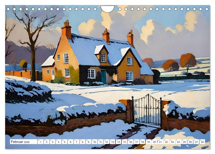 Produktbild: Englische Cottages (Wandkalender 2026 DIN A4 quer), CALVENDO Monatskalender