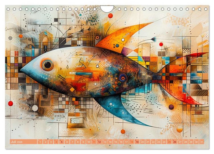 Produktbild: Nu abba Budder bei die Fische! (Wandkalender 2026 DIN A4 quer), CALVENDO Monatskalender