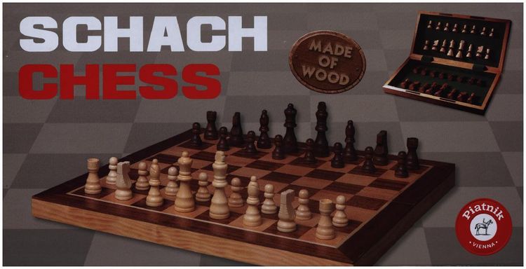 Produktbild: Schachkassette Holz gro&szlig;