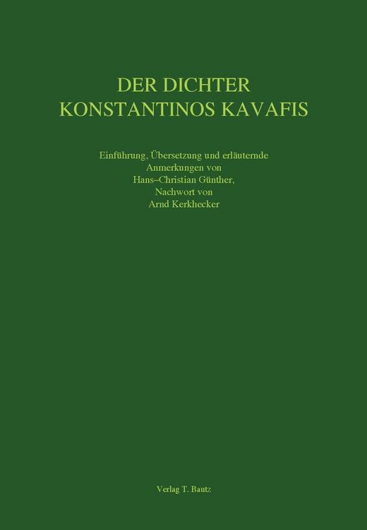 Produktbild: Der Dichter Konstantinos Kavafis