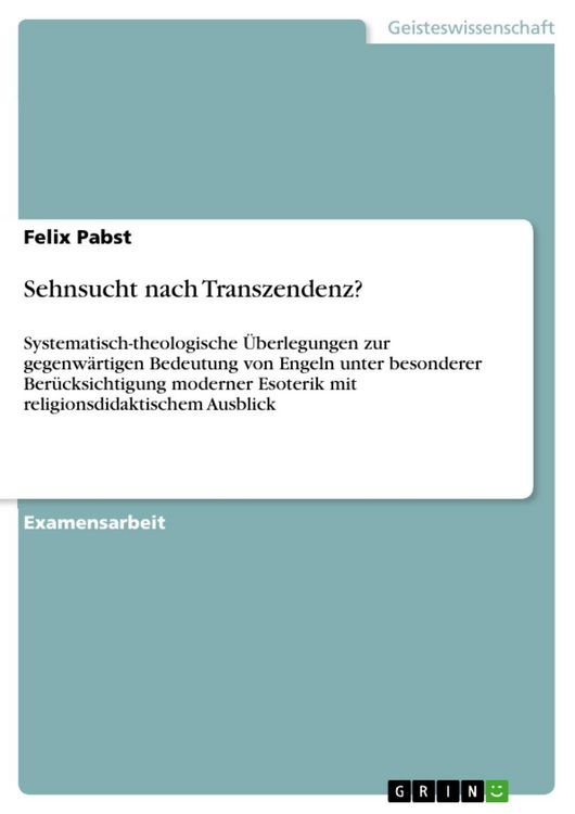 Produktbild: Sehnsucht nach Transzendenz?