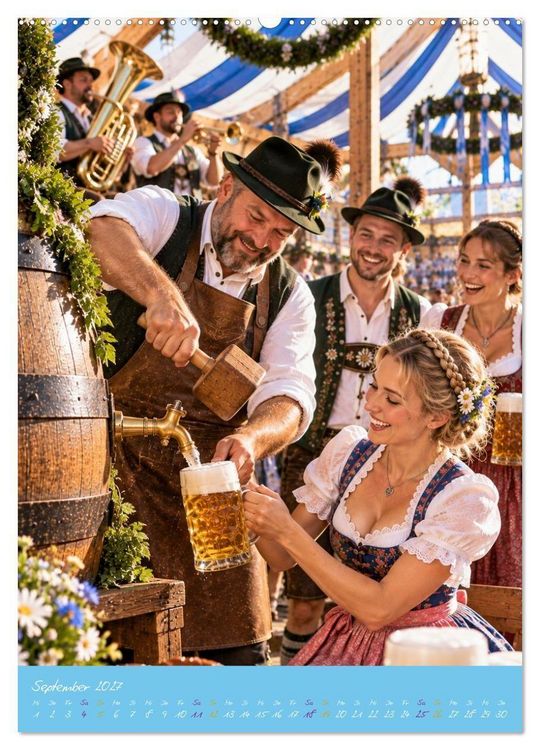 Produktbild: M&uuml;nchner Festzauber - Bayerische Lebensfreude in 12 besonderen Momenten (Wandkalender 2027 DIN A2 hoch), CALVENDO Monatskalender