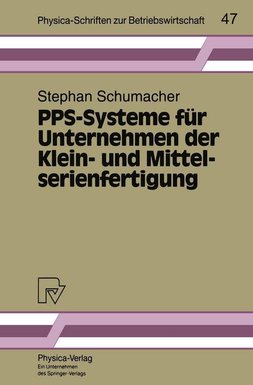 Produktbild: PPS-Systeme f&uuml;r Unternehmen der Klein- und Mittelserienfertigung