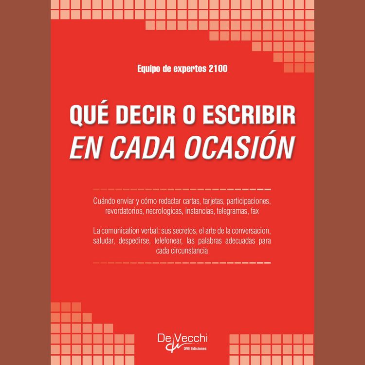 Produktbild: Qu&eacute; decir o escribir en cada ocasi&oacute;n