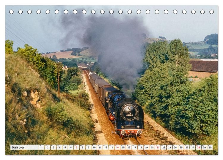 Produktbild: Reichsbahn in Color (Tischkalender 2026 DIN A5 quer), CALVENDO Monatskalender