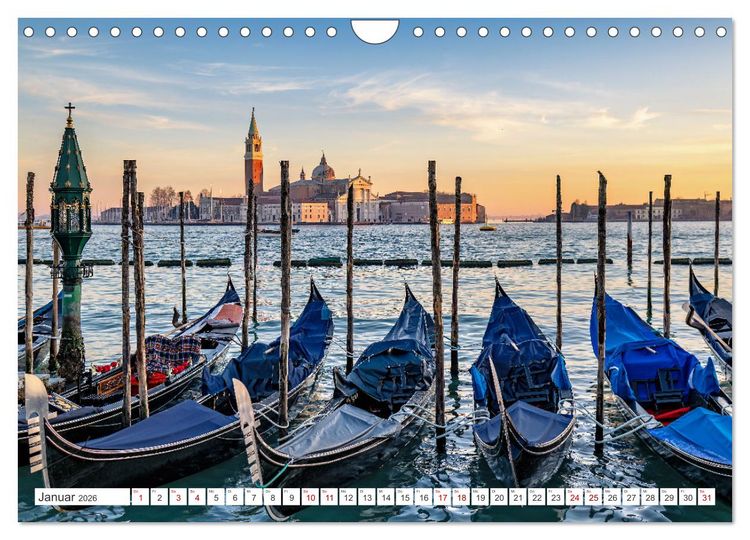 Produktbild: Venedig - Impressionen aus der Serenissima (Wandkalender 2026 DIN A4 quer), CALVENDO Monatskalender