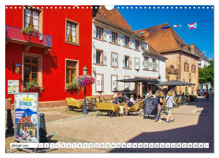 Produktbild: Haguenau - eine Perle im Nordelsass (Wandkalender 2026 DIN A3 quer), CALVENDO Monatskalender