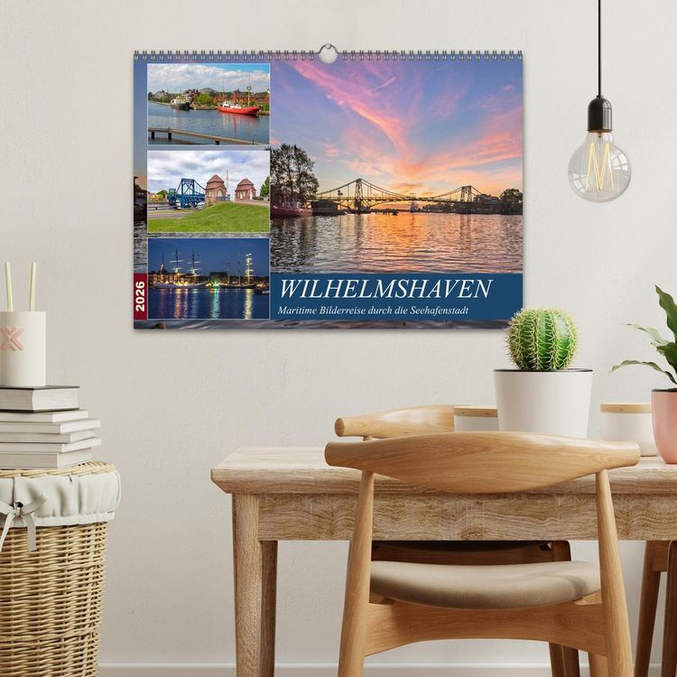 Produktbild: Wilhelmshaven, maritime Bilderreise (Wandkalender 2026 DIN A3 quer), CALVENDO Monatskalender