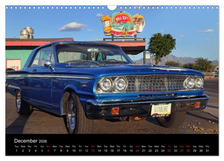 Produktbild: Route 66 in the Southwest (UK-Version) (Wall Calendar 2026 DIN A3 landscape), CALVENDO 12 Month Wall Calendar