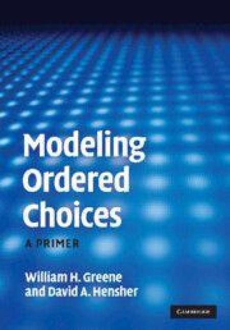 Produktbild: Modeling Ordered Choices