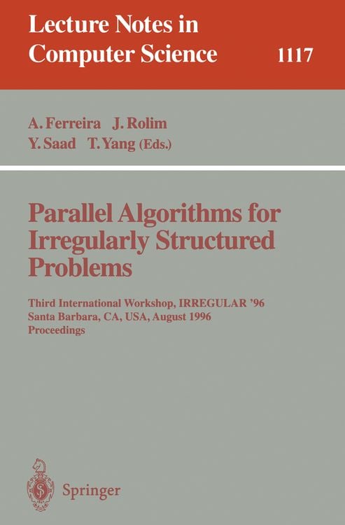 Produktbild: Parallel Algorithms for Irregularly Structured Problems