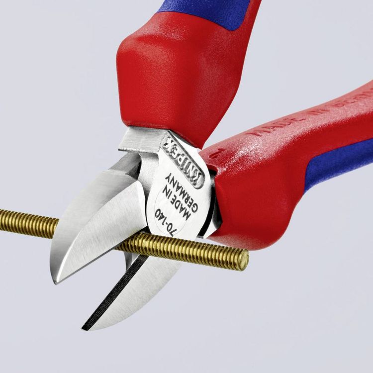 Produktbild: Knipex 70 05 140 Werkstatt Seitenschneider mit Facette 140mm