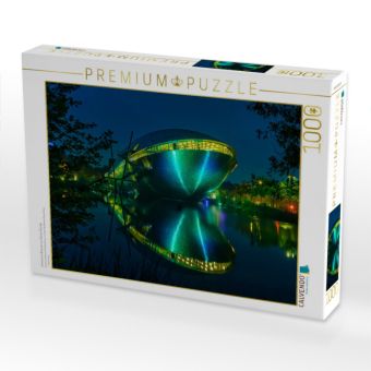 Produktbild: CALVENDO Puzzle Universum Bremen zur blauen Stunde | 1000 Teile Lege-Gr&ouml;&szlig;e 64x48cm Foto-Puzzle f&uuml;r gl&uuml;ckliche Stunden