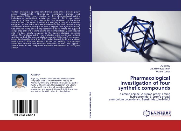Produktbild: Pharmacological investigation of four synthetic compounds