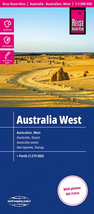 Produktbild: Reise Know-How Landkarte Australien, West / Australia, West (1:1.800.000)