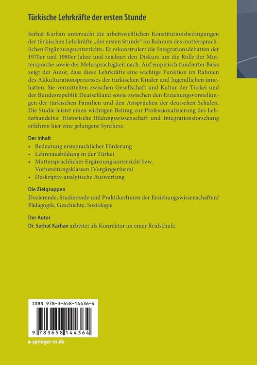 Produktbild: Türkische Lehrkräfte der ersten Stunde