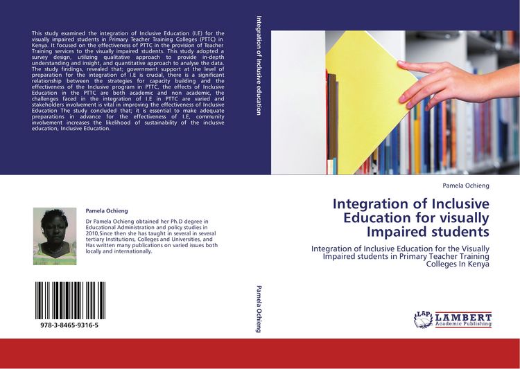 Produktbild: Integration of Inclusive Education for visually Impaired students