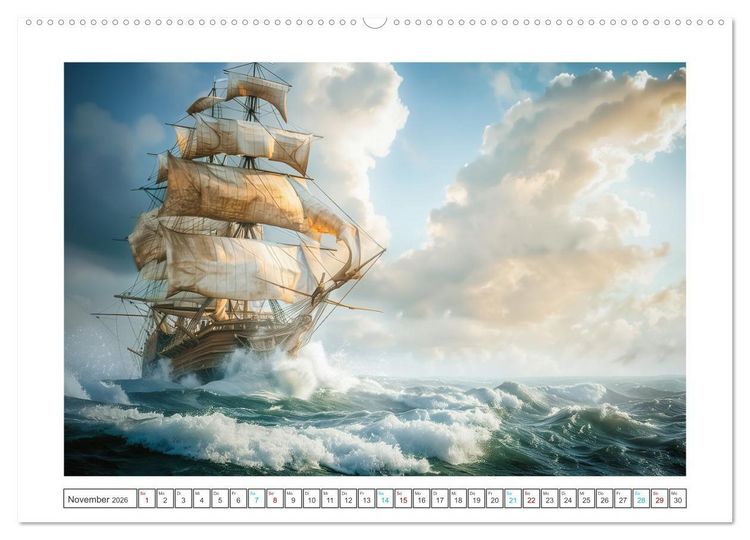 Produktbild: Wind und Wogen (Wandkalender 2026 DIN A2 quer), CALVENDO Monatskalender