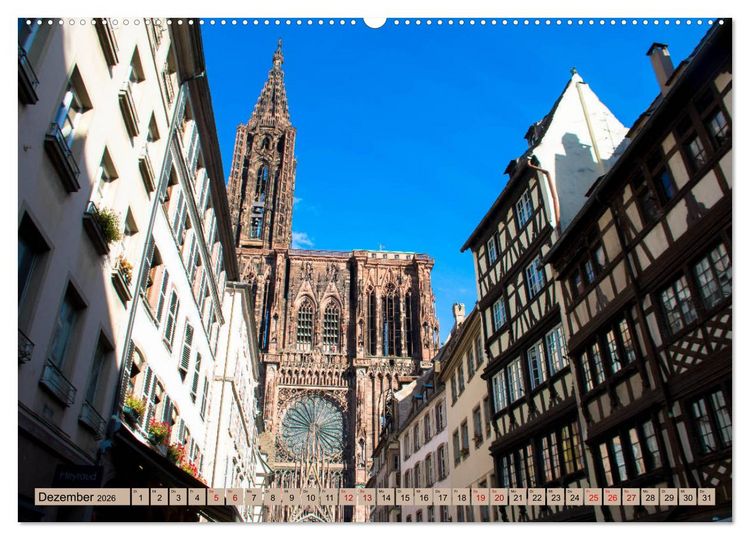 Produktbild: Zauberhaftes Stra&szlig;burg (Wandkalender 2026 DIN A2 quer), CALVENDO Monatskalender