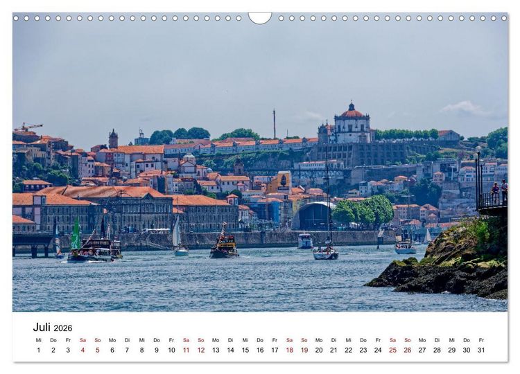 Produktbild: Porto und Gaia - Ausblicke und Einsichten (Wandkalender 2026 DIN A3 quer), CALVENDO Monatskalender