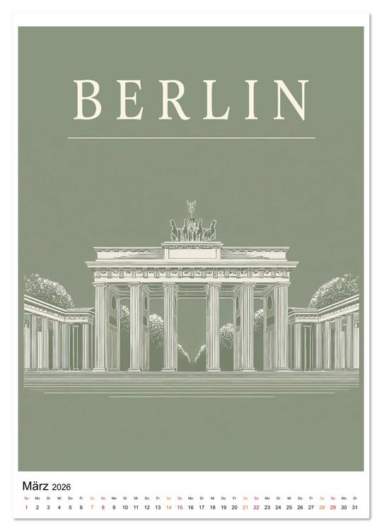 Produktbild: Stadtblicke - zeitlose Momente (hochwertiger Premium Wandkalender 2026 DIN A2 hoch), Kunstdruck in Hochglanz