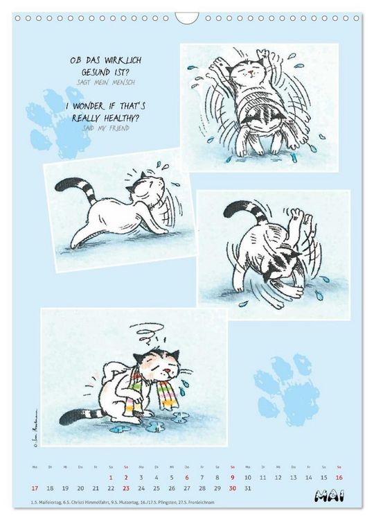 Produktbild: Kater Jacob: Ach Du lieber Mensch (Wandkalender 2027 DIN A3 hoch), CALVENDO Monatskalender