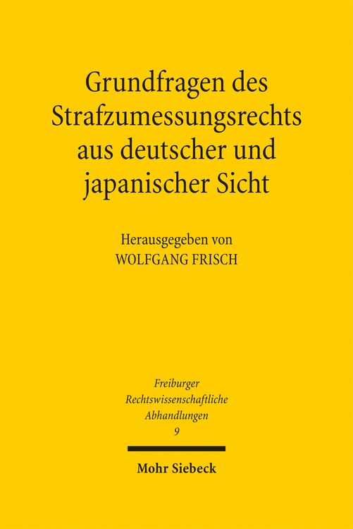 Produktbild: Grundfragen des Strafzumessungsrechts aus deutscher und japanischer Sicht