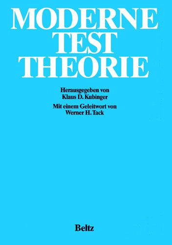 Produktbild: Moderne Testtheorie